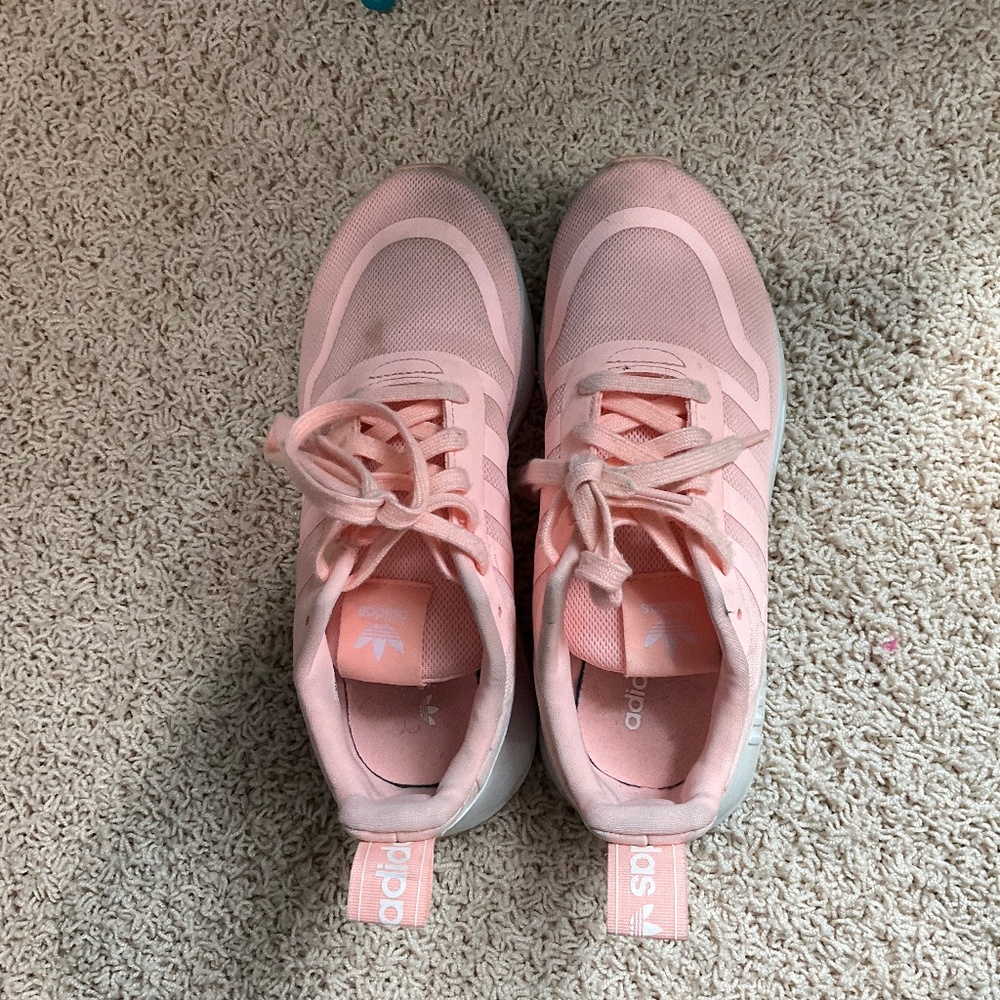 Coral Adidas Sneakers